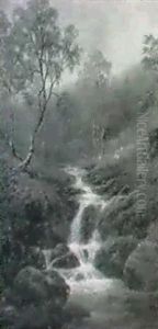 On The Scandale, Near Ambleside, Westmorland                (with A Companion, Thornton Foss, Ingleton) by William Mellor