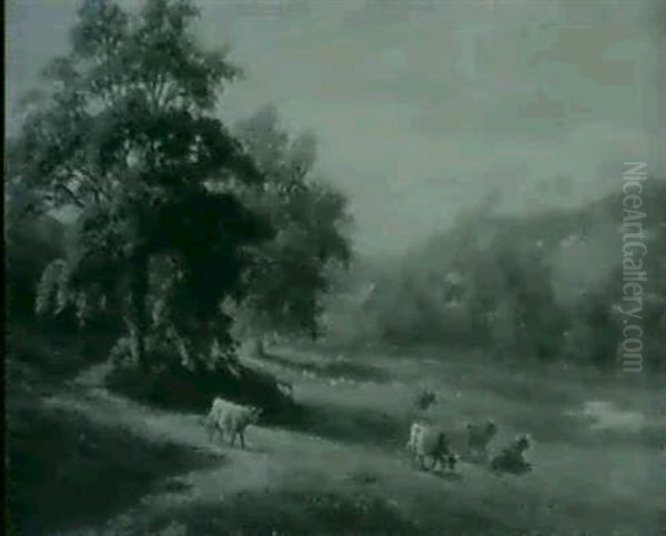 Birkham Crag, On The Nidd; A View Near Knaresborouth (a Pair) - view 1