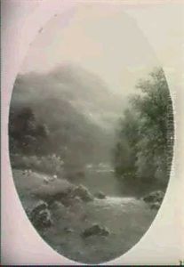 Figures By A Rocky Stream; Sheep By A Still River by William Mellor