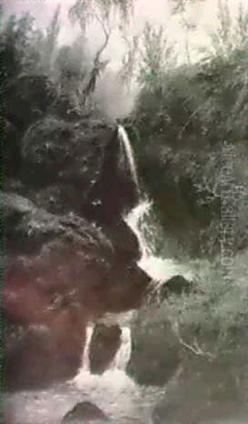 Landscape With Waterfall - view 1