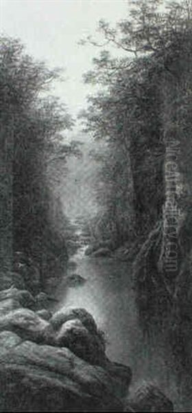The Fairy Glen, North Wales; And Buttermere From The Hills, Cumberland (a Pair) - view 1