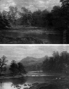 On The Wharfe, Bolton Abbey by William Mellor