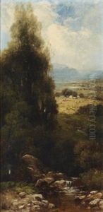 (i) The Mohawk Valley Near Little Falls (ii) The Berkshire Hills, Massachusetts: The Ledge, Lenox by Andrew Melrose