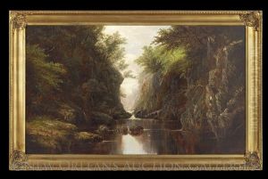 Lone Fisherman, Early Morning On The River by Andrew Melrose