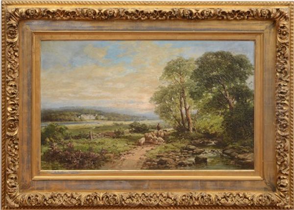 Lowland Scene With Manor In The Distance - view 1