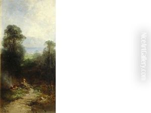 Above The Glen At Cornwall On The Hudson; The Hudson Highlands (pair) by Andrew Melrose