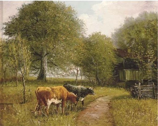 Cows By A Farmhouse - view 1
