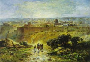Jerusalem Hill From Mount Of Olives