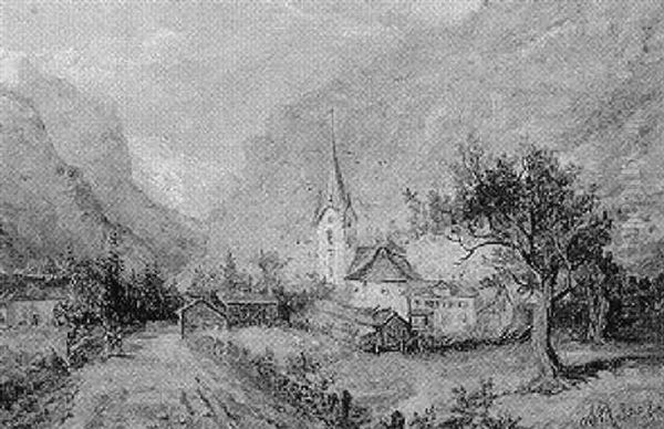 Village In A Mountainous Landscape - view 1
