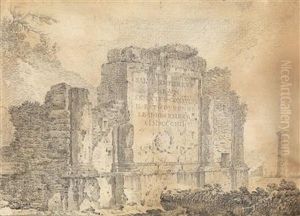 Seven Drawings With Inscriptions Oft He Napoleonic Military Campaigns by Giuseppe Bertoluzzi