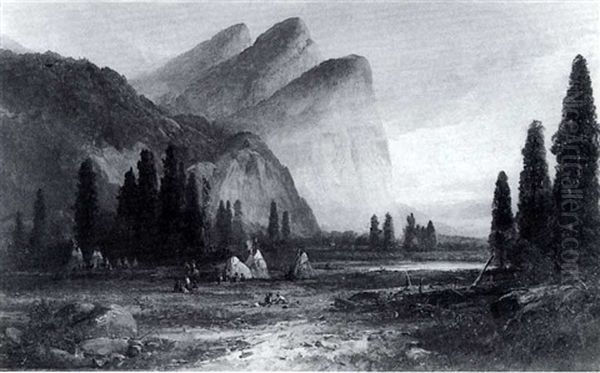 An Indian Encampment - view 1