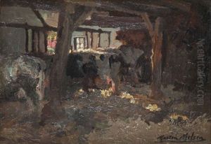 Vaches A L'etable by Marten Melsen