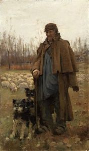 A Normandy Shepherd by Arthur Melville