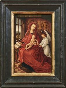 Madonna Mit Kind Und Engel by (manner of) Memling, Hans