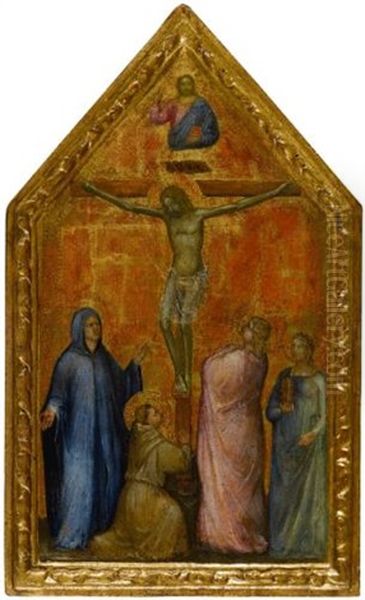 Crucifixion; Saint Anthony Abbot On The Reverse - view 1