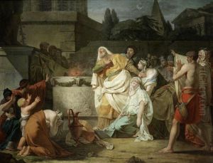 The High Priest Coresus Sacrificing Himself To Save Callirhoe The High Priest Coresus Sacrificing Himself To Save Callirhoe