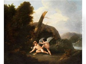 Streit Der Amoretten by Francois Guillaume Menageot