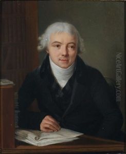 Portrait De Jeune Homme Assis by Francois Guillaume Menageot