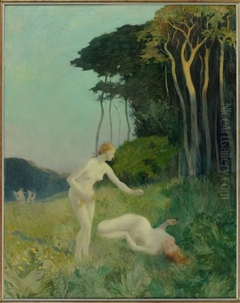 Nymphes Dans Un Paysage - view 1