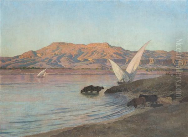 La Montagne De Thebes L'apres-midi - view 1