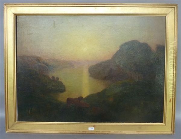 Couche De Soleil, Paysage Symboliste - view 1