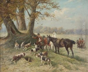 Battuta Di Caccia Alla Volpe by Louis Berton