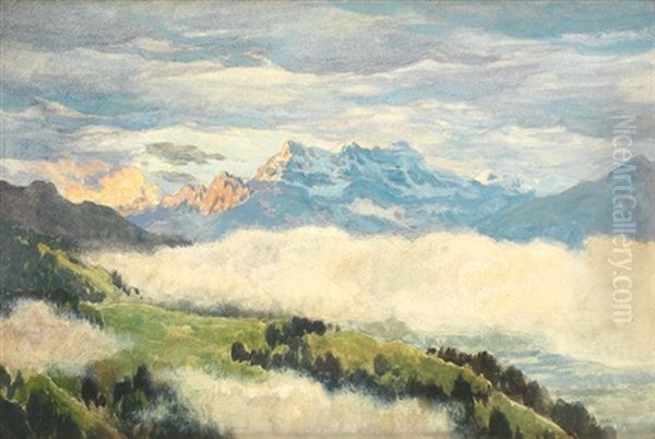 Nuages Au Dessus Du Lac Leman - view 1