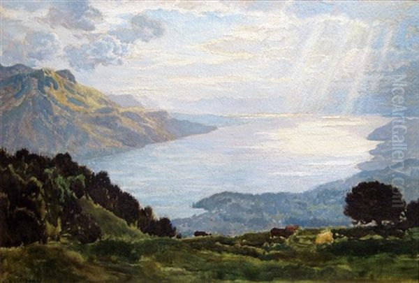 Au Dessus Du Lac Leman - view 1