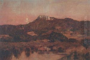 Paysage De Provence, Le Soir by Emile Rene Menard