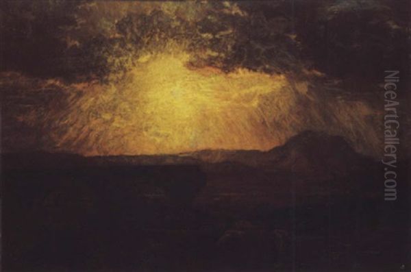 Paysage D'italie Avec Un Aqueduc En Ruine - view 1