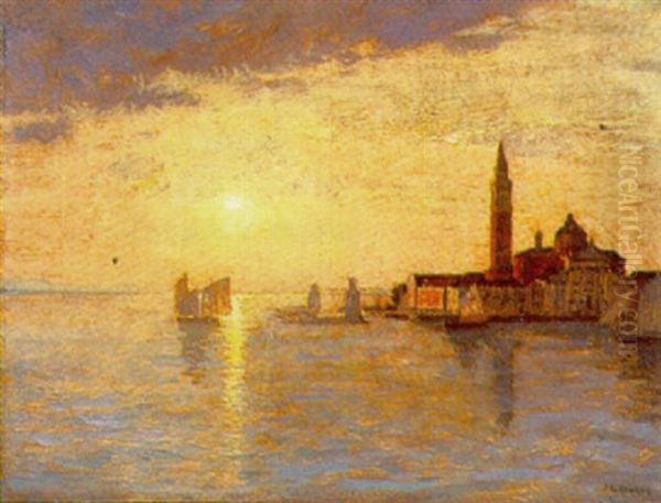Saint-georges-majeur A Venise Au Soleil Levant - view 1