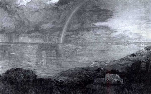 Coastal Landscape With Rainbow - view 1
