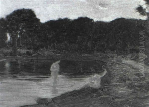 Baigneuses Au Bord D'un Lac - view 1
