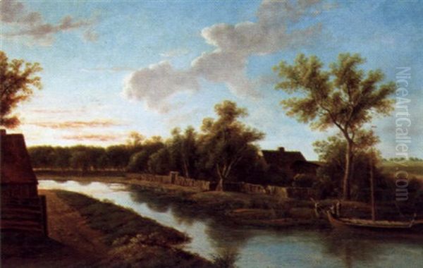 Abendliche Fluslandschaft - view 1