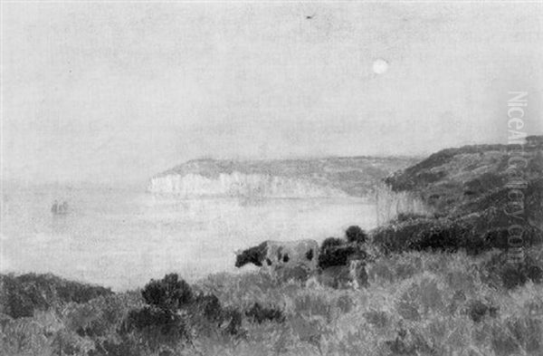 Vaches Au Bord De La Mer - view 1