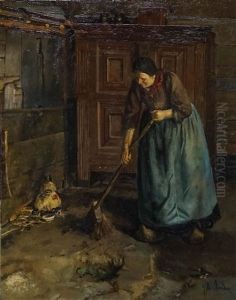 Interior Scene by Jules Eduard Mendes