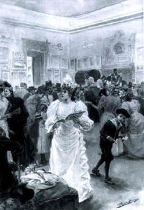 Contemplando La Exposicion En El Circulo De Bellas Artes by Narciso Mendez Bringa