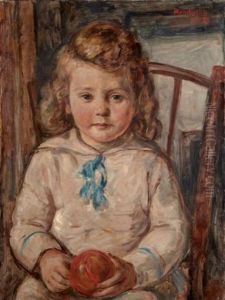 Portrait De Jeune Fille by Maurice Mendjisky