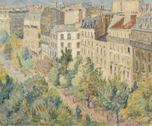 Pariser Boulevard Im Fruhling by Maurice Mendjisky