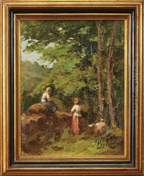 Paisagem Com Figuras Femininas - view 1