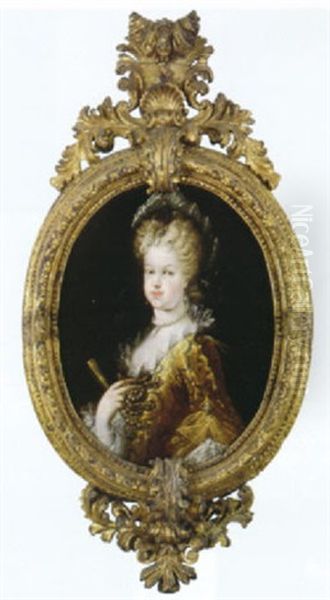 Retrato De Maria Luisa Gabriela De Saboya, Con Un Abanico En La Mano - view 1