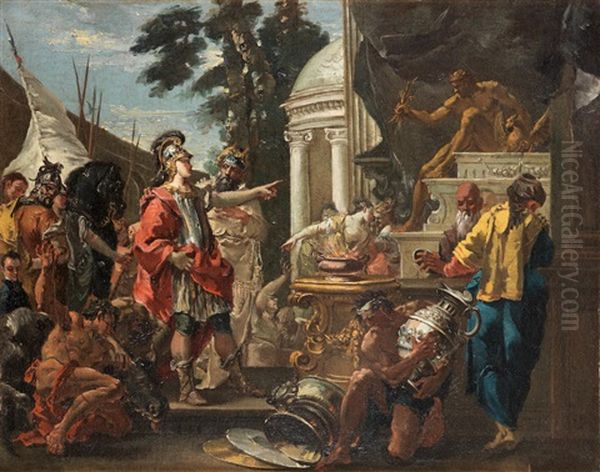 Alexander Paying Homage To Jupiter At The Temple Of Jupiter - view 1