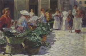 Mercato A Piazza Dell'unita, Roma by Pietro Mengarini