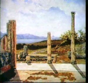 Veduta Di Paestum by Gaetano Mengotti