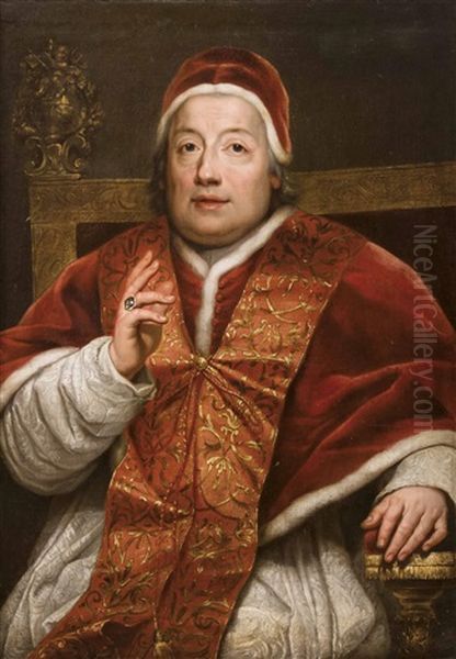 Papst Clemens Xiii Ol Auf Leinwand - view 1