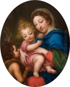 Madonna Mit Kind Und Johannesknabe by Anton Raphael Mengs
