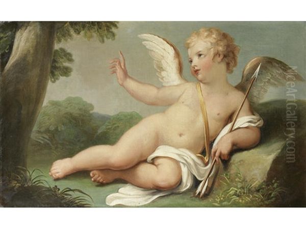 Cupid Before An Italianate Landscape - view 1