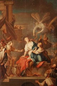 Mythological Scene With Queen Dido And Iris by Anton Raphael Mengs