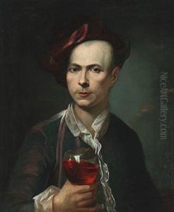 Portrait Of The German Painter Anton Raphael Mengs by Anton Raphael Mengs