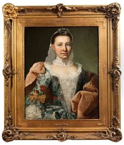 Portrait Einer Adeligen Dame